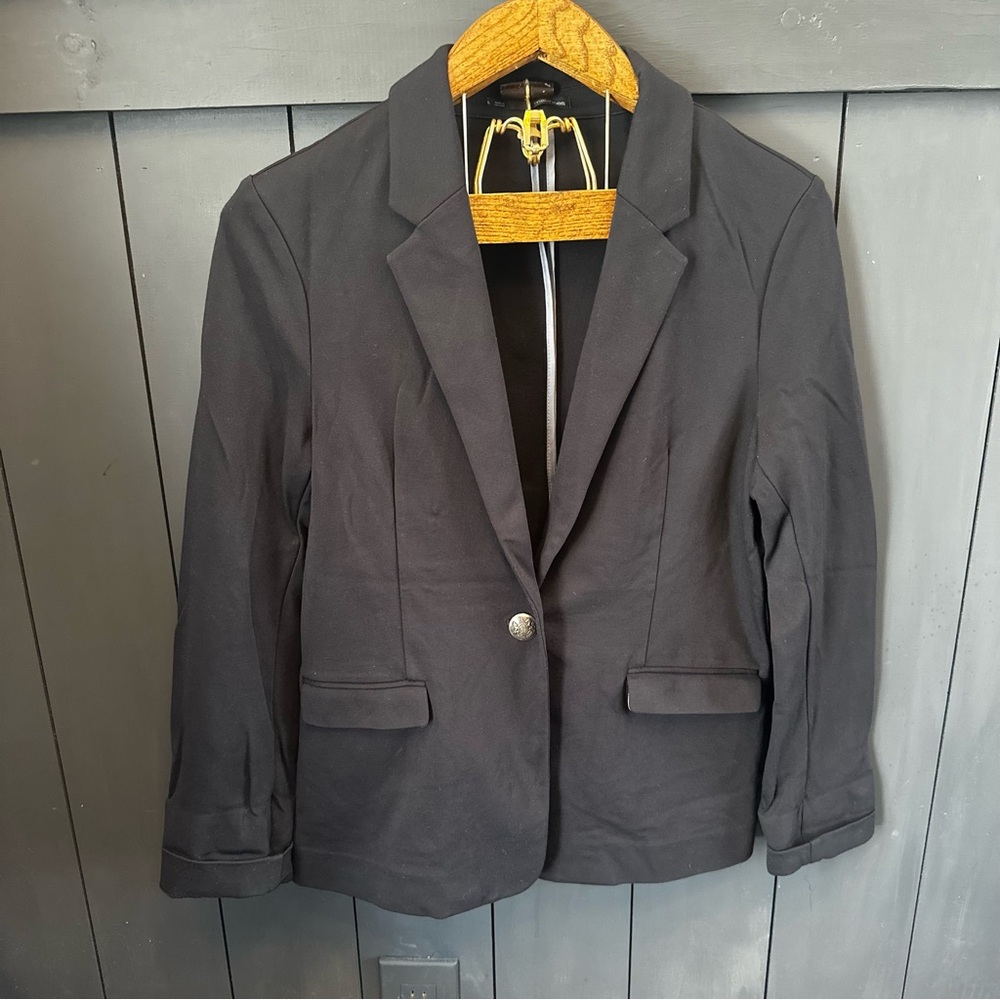 Maurices Black Stretch Blazer Size Large